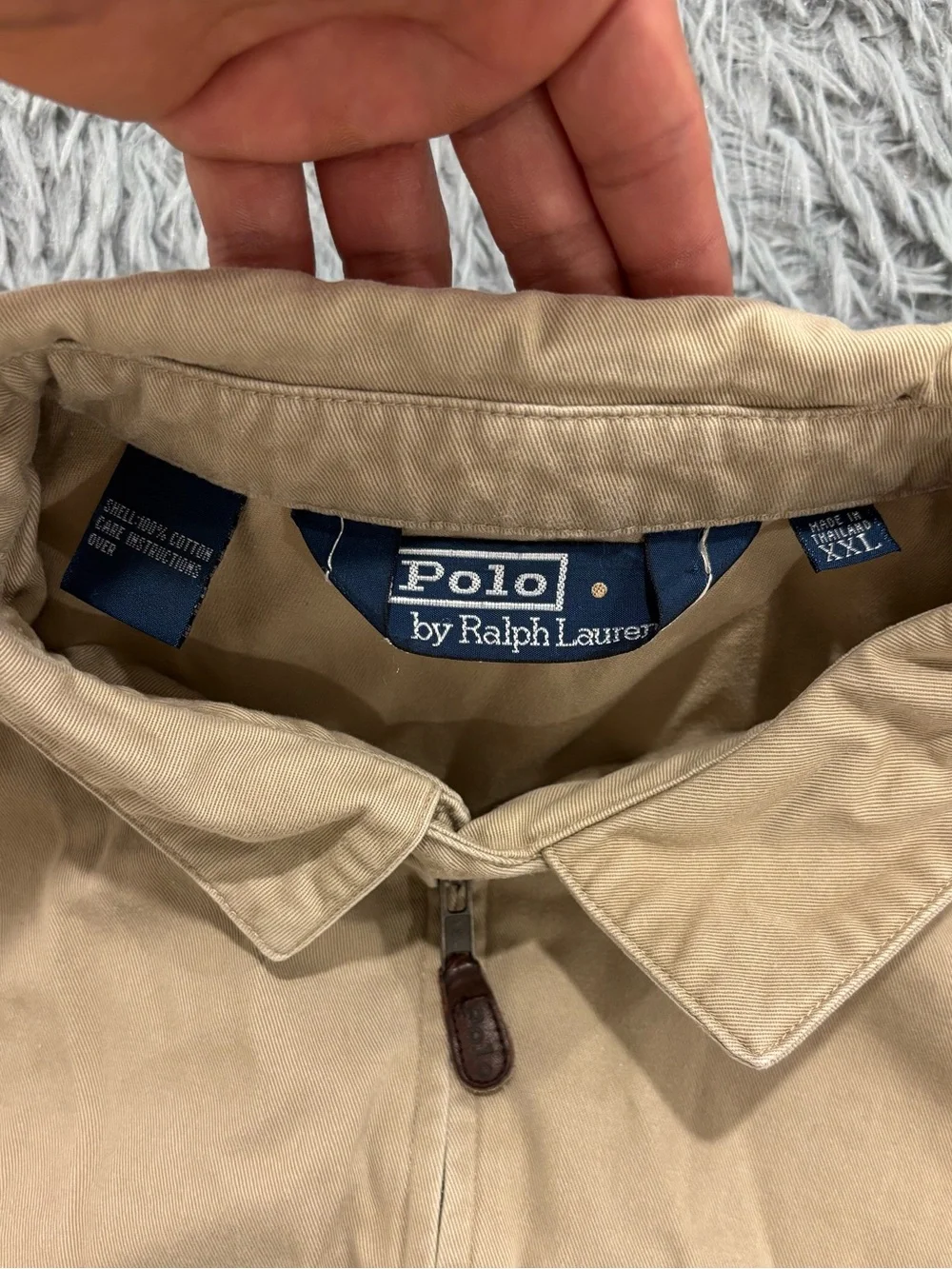 Vintage Polo Ralph Lauren Men’s 2XL Chore Bomber Jacket Brown Cotton Workwear